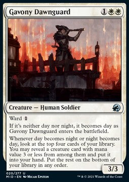 Gavony Dawnguard - Innistrad: Midnight Hunt (Uncommon) [20]