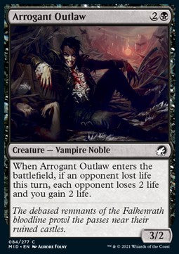 Arrogant Outlaw - Innistrad: Midnight Hunt (Common) [84]