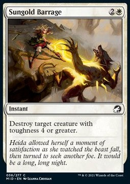 Sungold Barrage - Innistrad: Midnight Hunt (Common) [36]