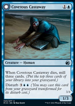 Covetous Castaway // Ghostly Castigator - Innistrad: Midnight Hunt (Uncommon) [45]