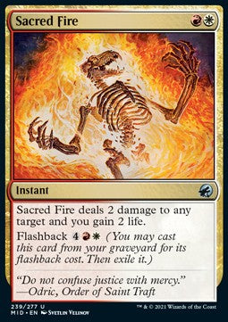 Sacred Fire - Innistrad: Midnight Hunt (Uncommon) [239]