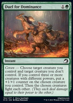 Duel for Dominance - Innistrad: Midnight Hunt (Common) [184]
