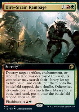 Dire-Strain Rampage - Innistrad: Midnight Hunt: Extras (Rare) [370]