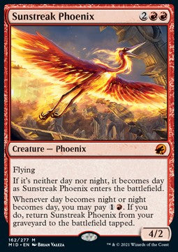 Sunstreak Phoenix - Innistrad: Midnight Hunt (Mythic) [162]