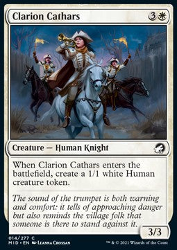 Clarion Cathars - Innistrad: Midnight Hunt (Common) [14]
