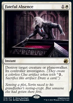 Fateful Absence - Innistrad: Midnight Hunt (Rare) [MID-18]