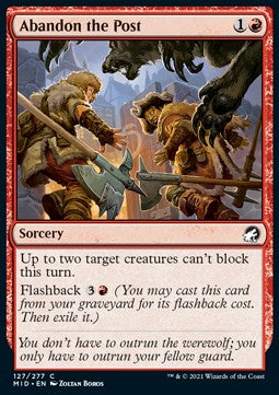 Abandon the Post - Innistrad: Midnight Hunt (Common) [127]