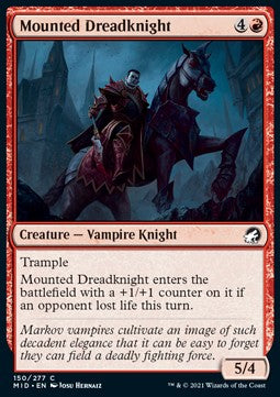 Mounted Dreadknight - Innistrad: Midnight Hunt (Common) [150]