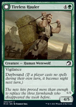 Tireless Hauler // Dire-Strain Brawler - Innistrad: Midnight Hunt (Common) [203]