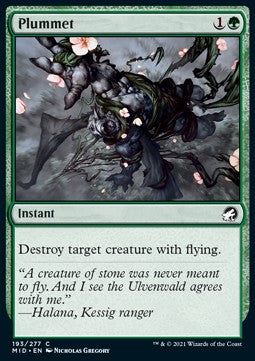 Plummet - Innistrad: Midnight Hunt (Common) [193]