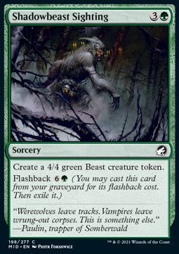 Shadowbeast Sighting - Innistrad: Midnight Hunt (Common) [198]