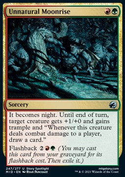 Unnatural Moonrise - Innistrad: Midnight Hunt (Uncommon) [247]