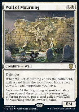 Wall of Mourning (V.1) - Commander: Innistrad: Midnight Hunt (Rare) [10]
