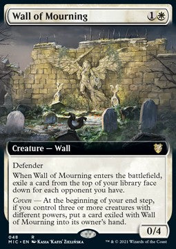 Wall of Mourning (V.2) - Commander: Innistrad: Midnight Hunt (Rare) [48]