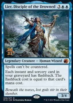 Lier, Disciple of the Drowned (V.1) - Innistrad: Midnight Hunt: Promos (Mythic) [PMID-59]