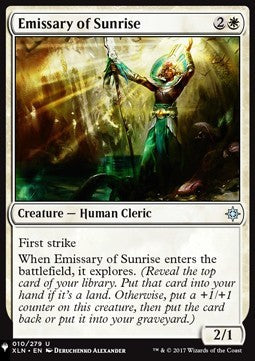 Emissary of Sunrise - The List (Uncommon) [10]