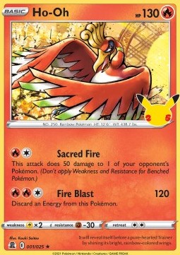 Ho-Oh - Celebrations (Holo Rare) [001]
