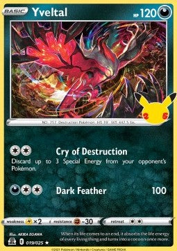 Yveltal - Celebrations (Holo Rare) [019]