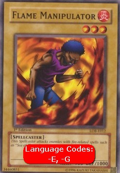 Flame Manipulator (V.1 - Common) - Legend of Blue Eyes White Dragon (Common) [LOB-012]