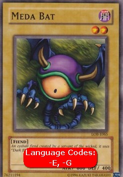 Meda Bat (V.1 - Common) - Legend of Blue Eyes White Dragon (Common) [LOB-065]