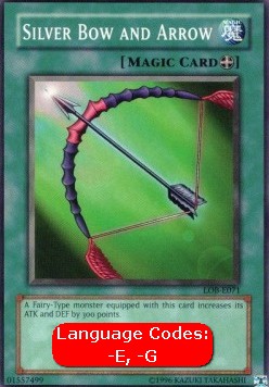 Silver Bow and Arrow (V.1 - Common) - Legend of Blue Eyes White Dragon (Common) [LOB-071]