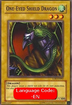 One-Eyed Shield Dragon (V.4 - Common) - Legend of Blue Eyes White Dragon (Common) [LOB-087]