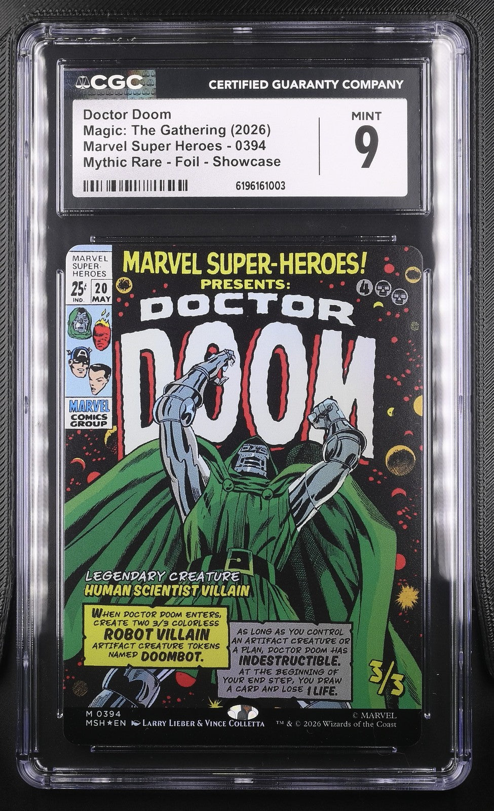 Magic: The Gathering Doctor Doom 0394 CGC 9 Marvel Super Heroes