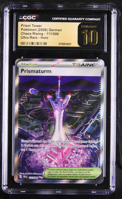 Pokémon Prism Tower CGC Pristine 10 Chaos Rising DE
