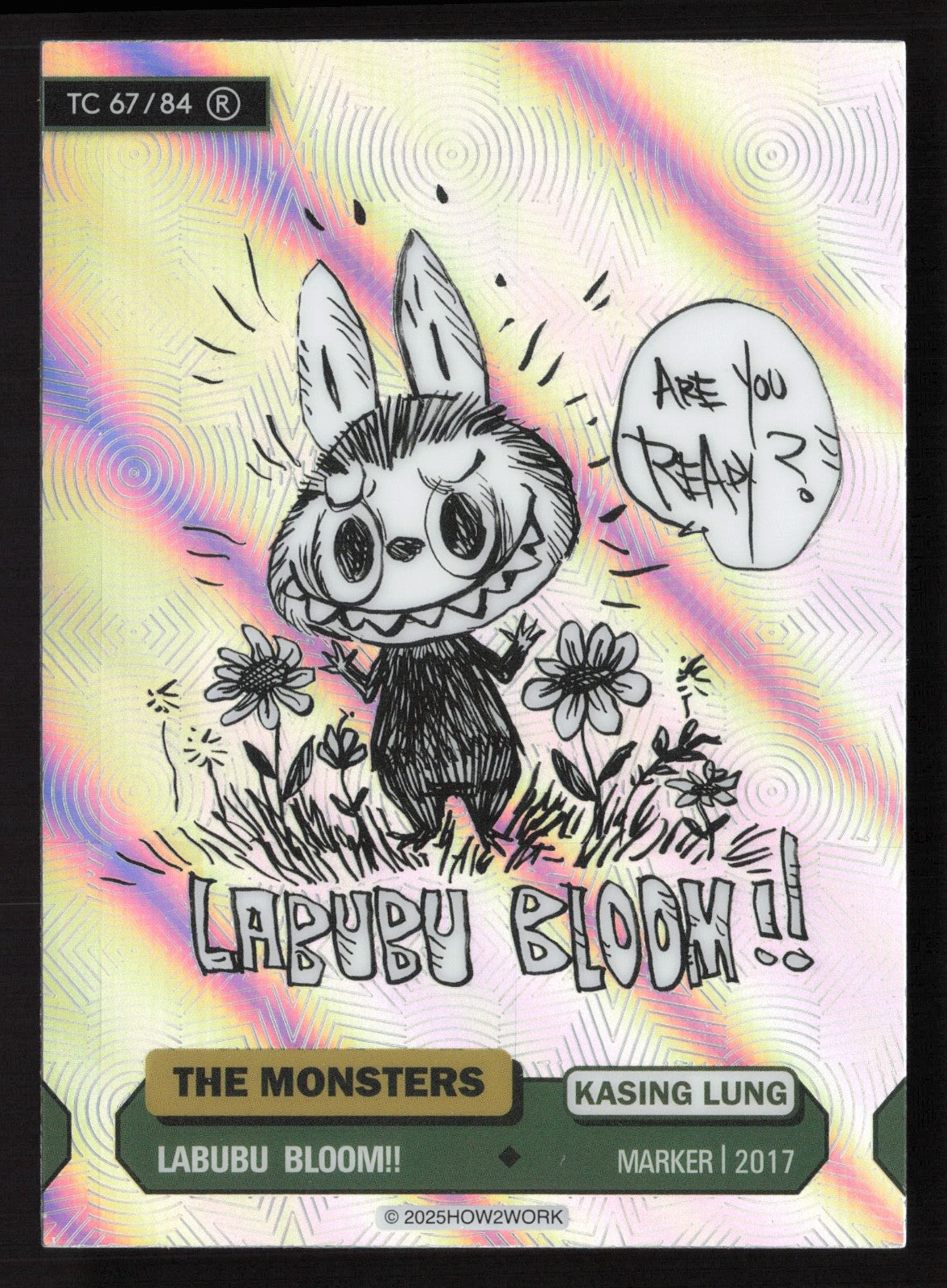 Labubu The Monsters Series 3 - How2Work – TC 67/84 R Labubu Bloom!!