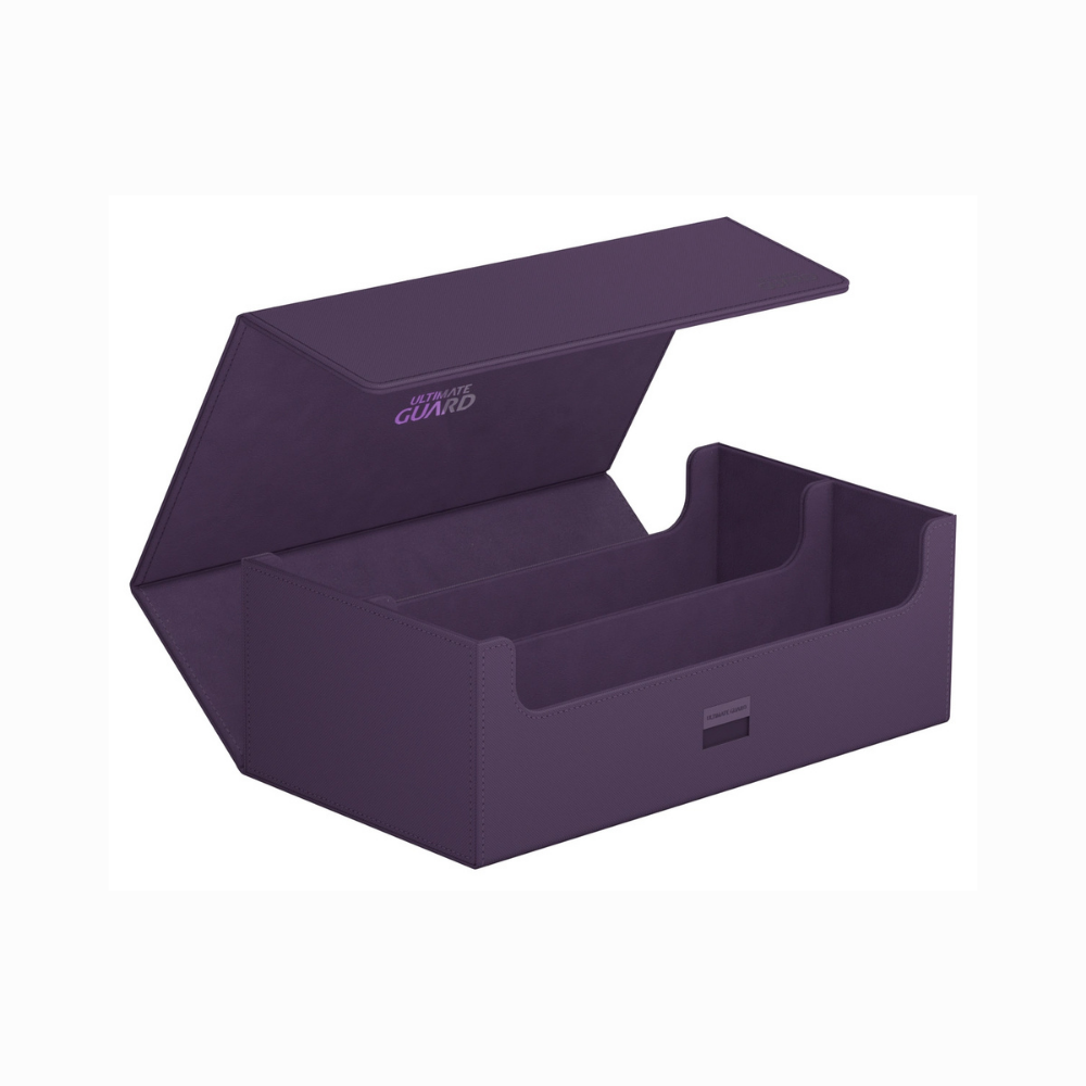 Ultimate Guard Arkhive Monocolor Flip Case 800+ in Lila – Aufbewahrungsbox für Sammelkarten mit Magnetverschluss und großem Fassungsvermögen