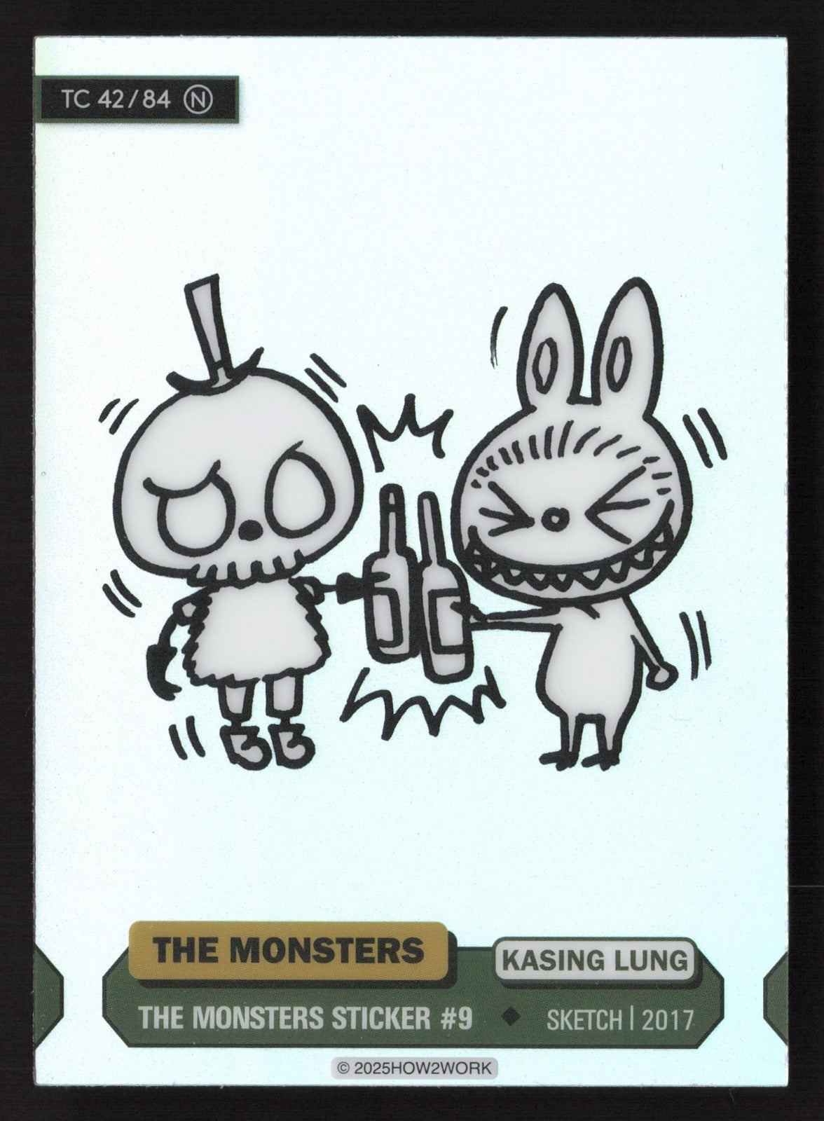 Labubu The Monsters Series 3 - How2Work – TC 42/84 N The Monsters Sticker #9