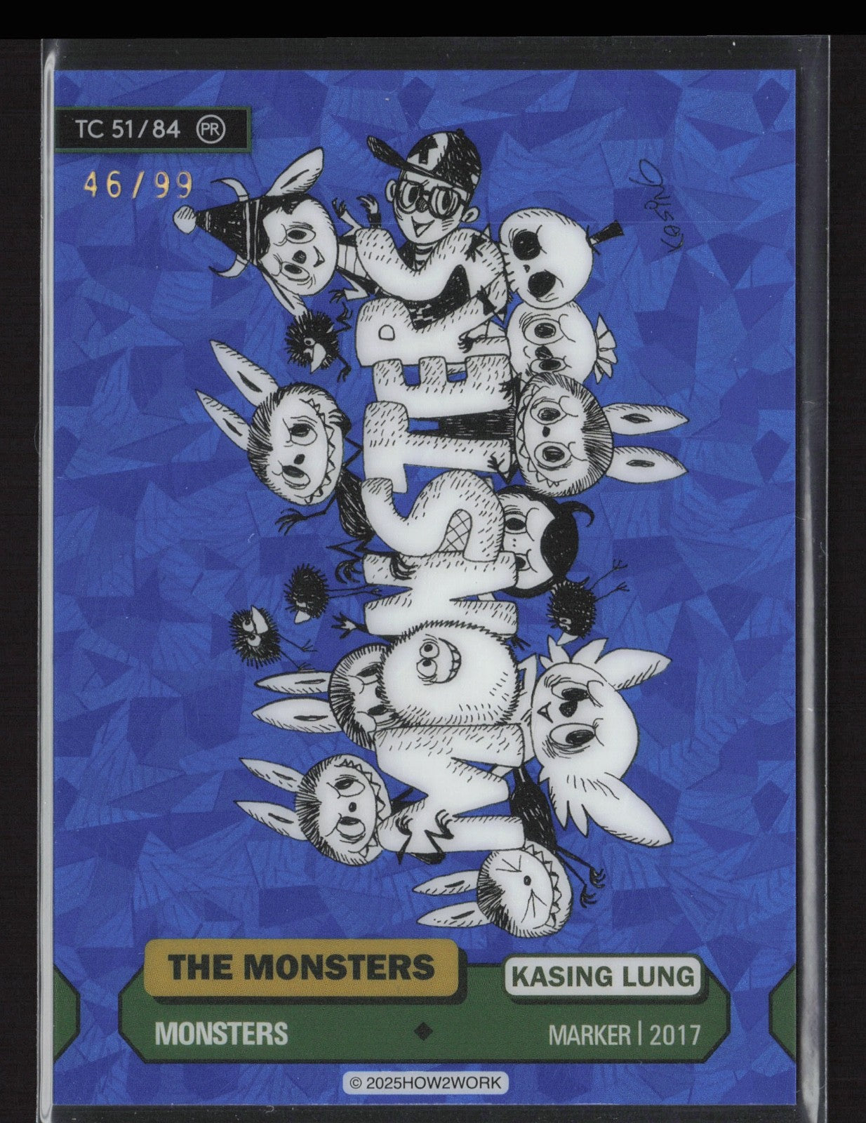 Labubu Series 3 - How2Work – TC 51/84 PR Monsters - Serealized 46/99