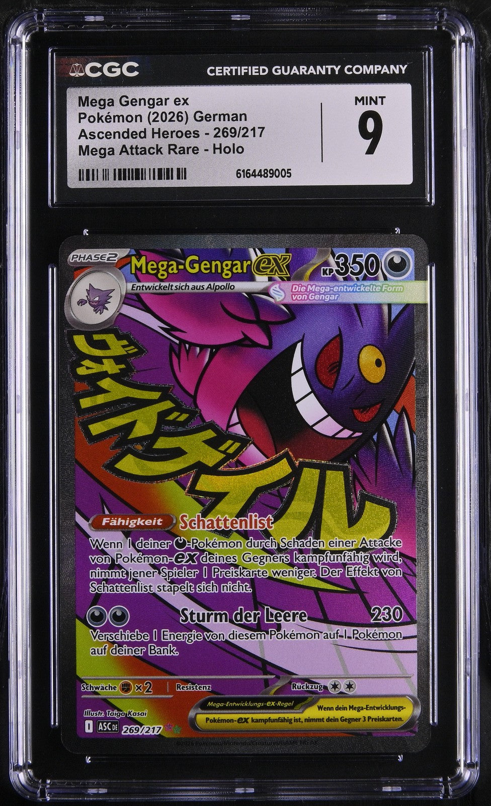 Mega Gengar Ex 269/217 – CGC MINT 9 –  Ascended Heroes – Graded