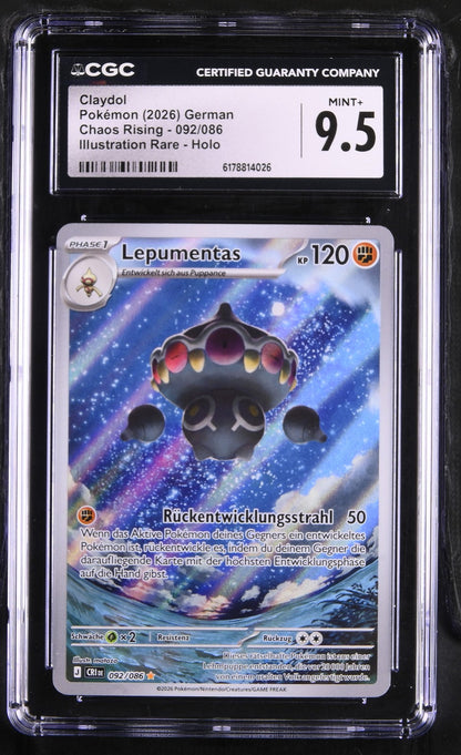 Pokémon Claydol CGC Gem Mint 9.5 Chaos Rising DE
