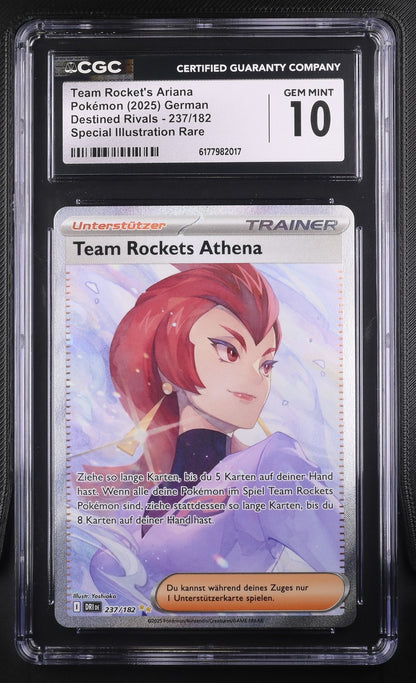 Pokémon Team Rocket'S Ariana 237/182 CGC GEM MINT 10 Destined Rivals
