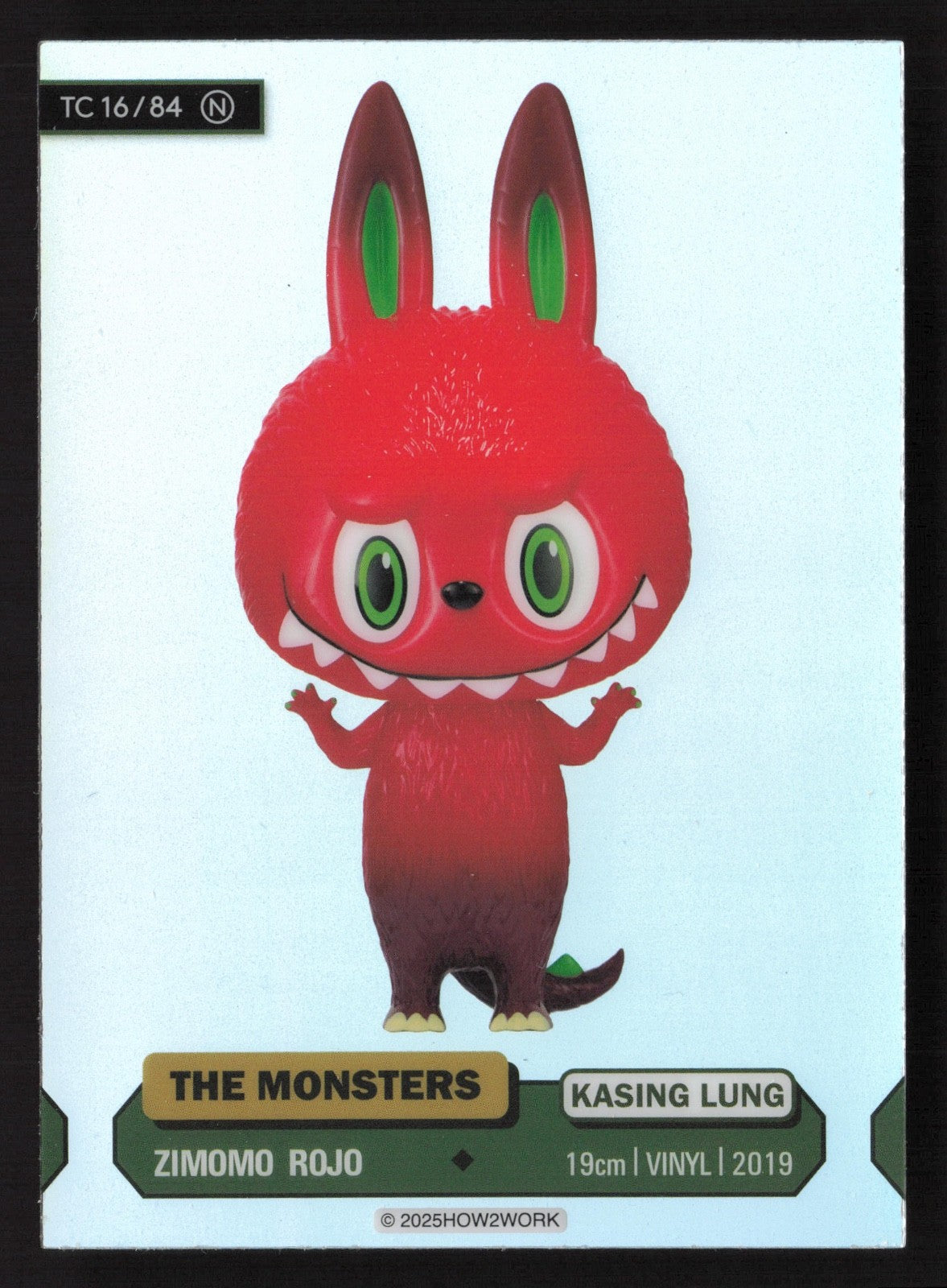 Labubu The Monsters Series 3 - How2Work – TC 16/84 N Zimomo Rojo