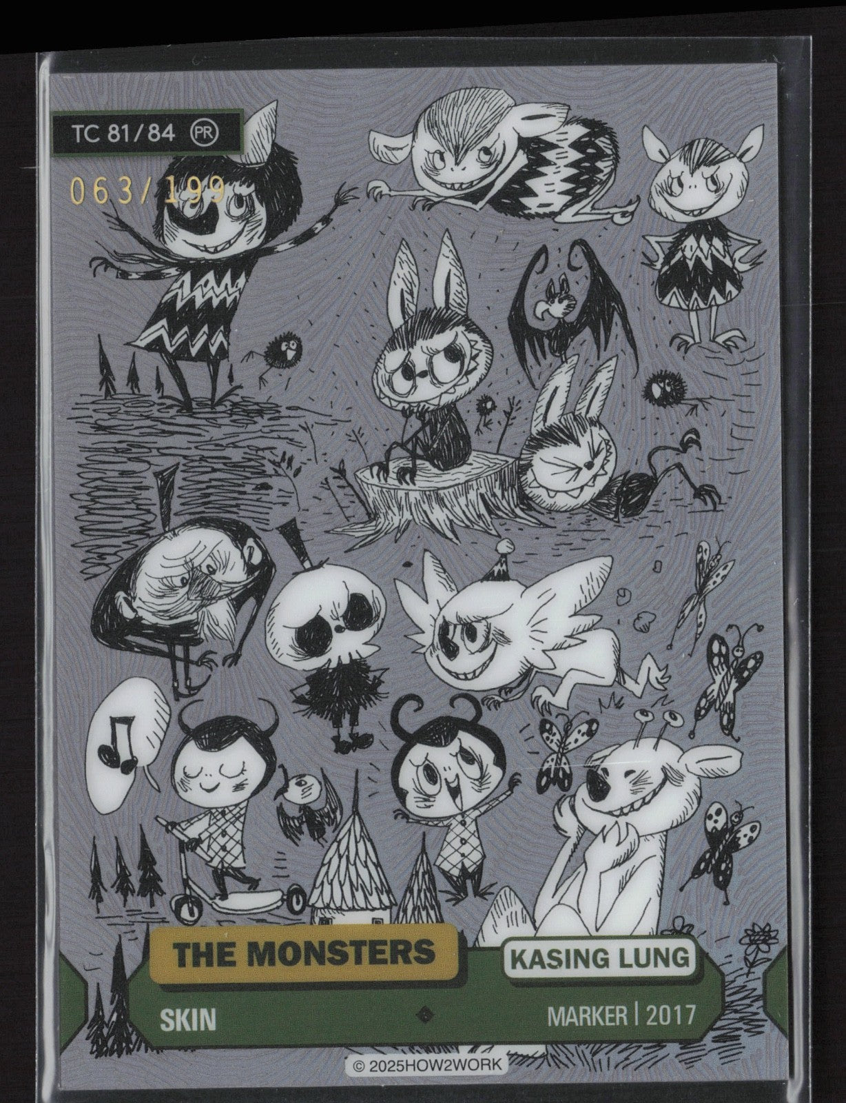Labubu The Monsters Series 3 - How2Work – TC 81/84 PR Skin - Serealized 63/199