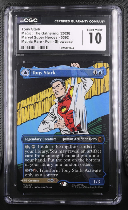 Magic: The Gathering Tony Stark 0392 CGC GEM MINT 10 Marvel Super Heroes
