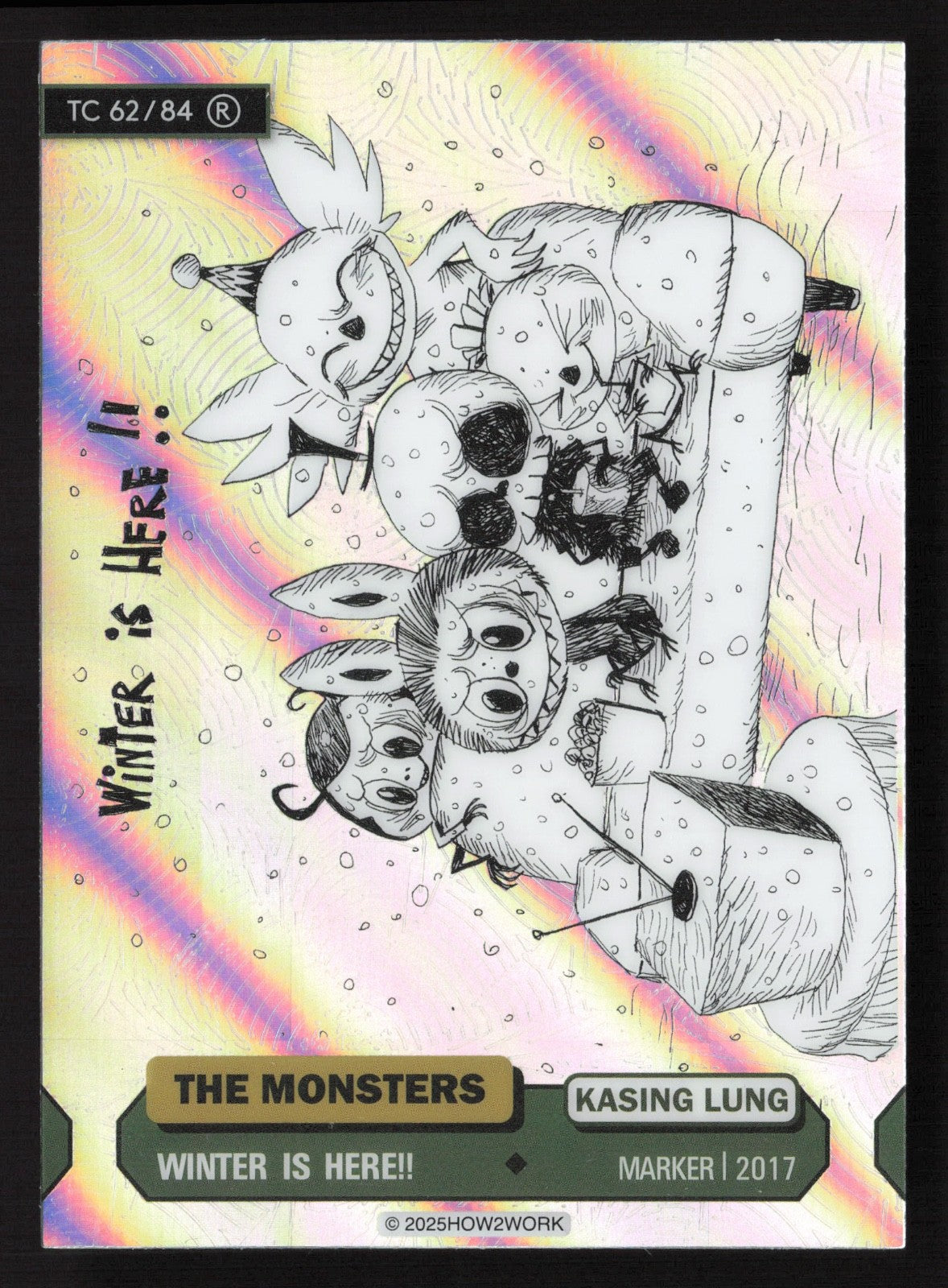 Labubu The Monsters Series 3 - How2Work – TC 62/84 R Try Winter Is Here!!