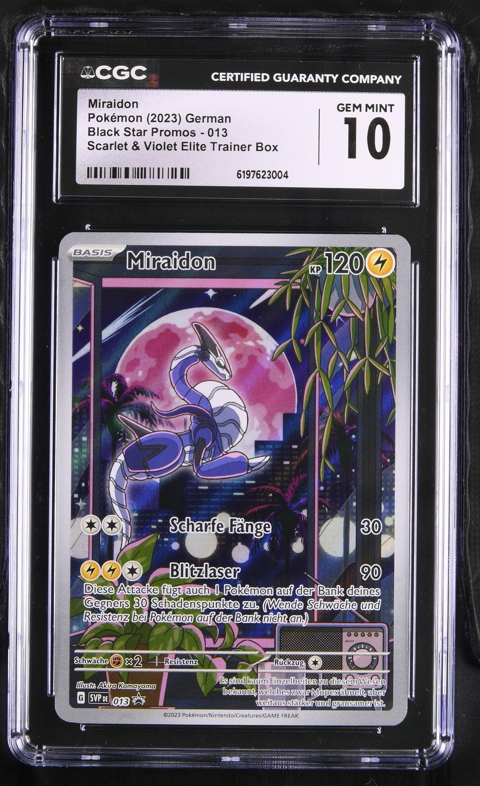 Miraidon 013 SVP Scarlet & Violet Promo DE CGC Gem Mint 10 Pokémon