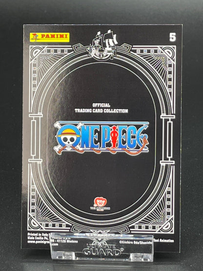 Panini One Piece 25th Anniversary Karte Nr. 5 Monkey D. Ruffy Rainbow Parallel
