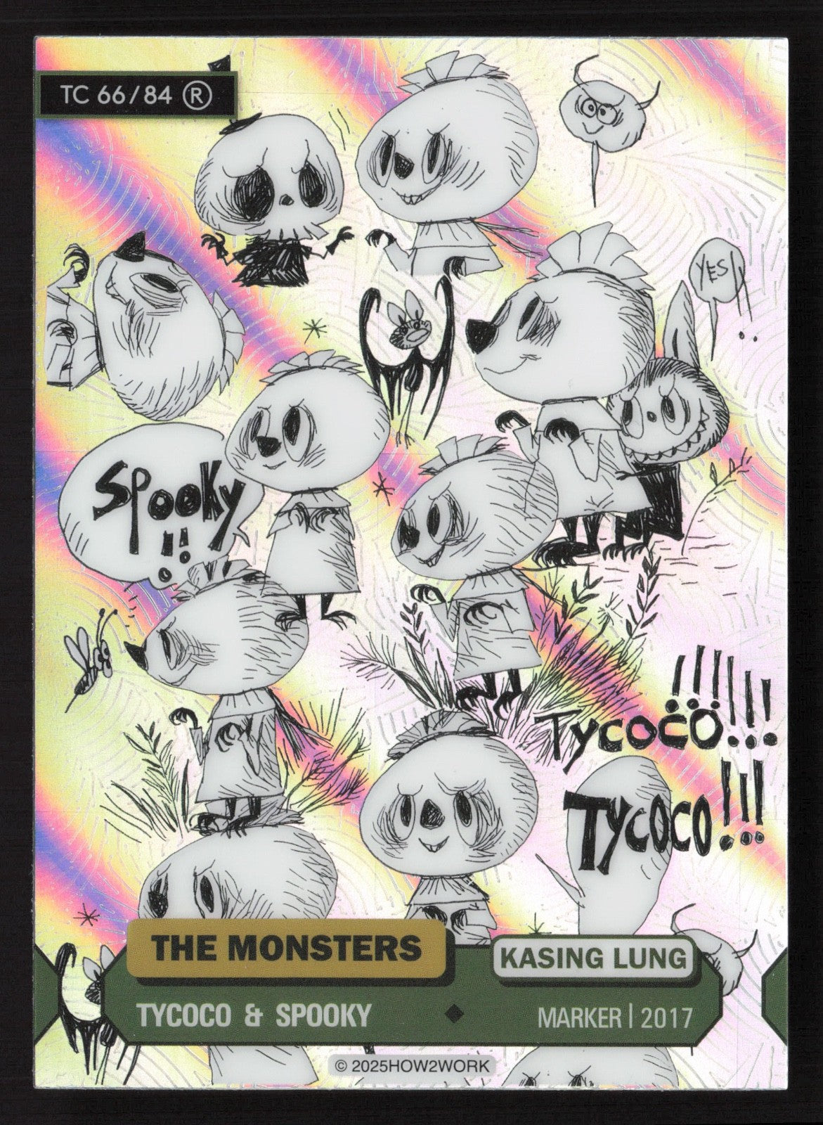 Labubu The Monsters Series 3 - How2Work – TC 66/84 R Tycoco & Spooky