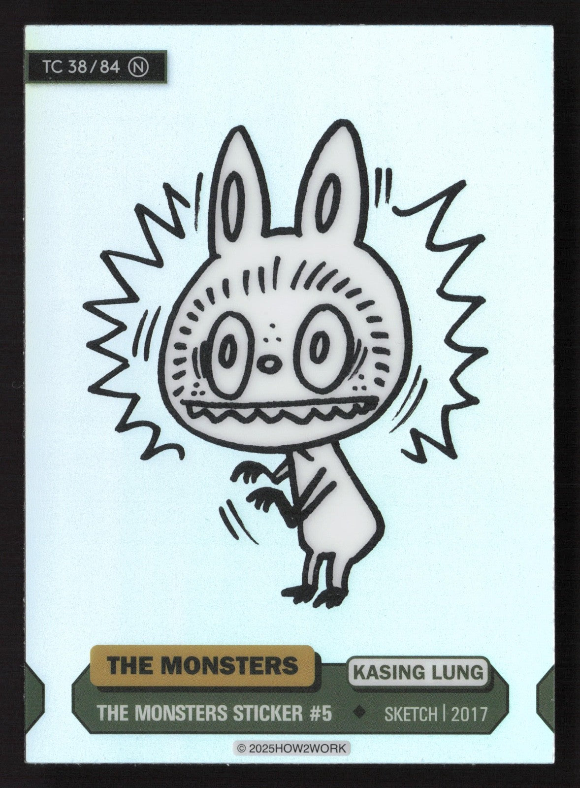 Labubu The Monsters Series 3 - How2Work – TC 38/84 N The Monsters Sticker #5