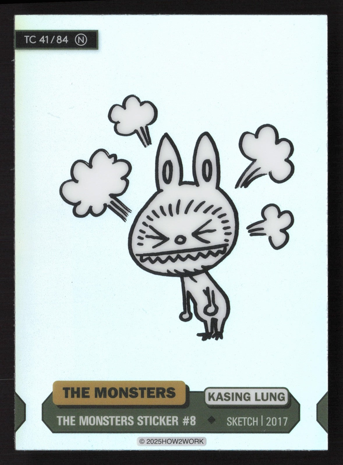 Labubu The Monsters Series 3 - How2Work – TC 41/84 N The Monsters Sticker #8