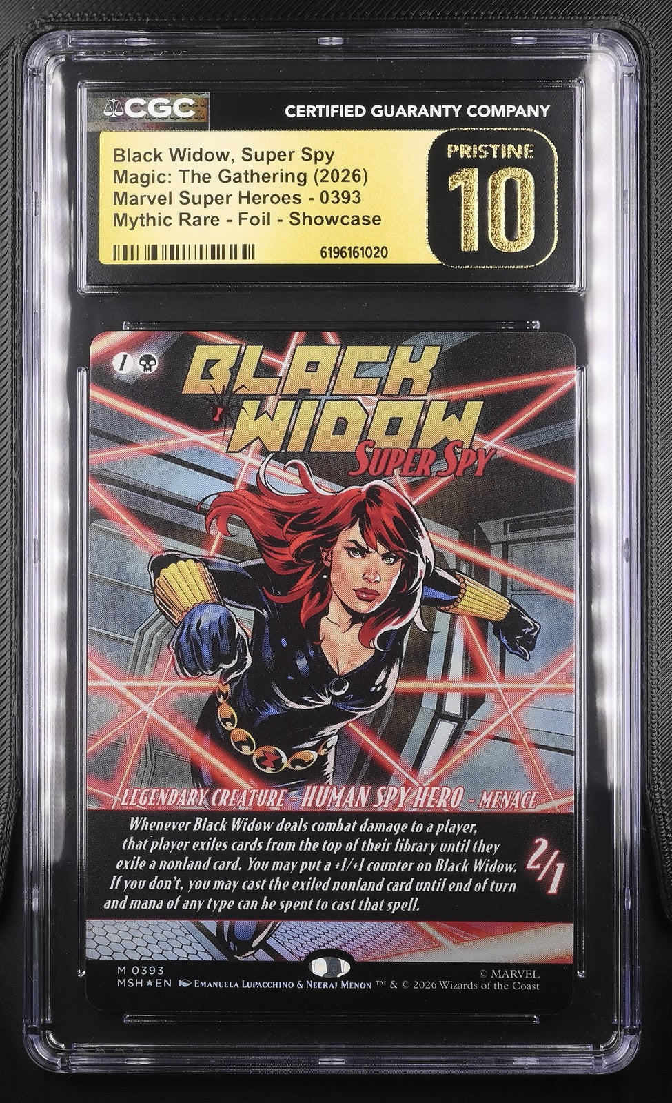 Magic: The Gathering Black Widow, Super Spy 0393 CGC PRISTINE 10 MSH