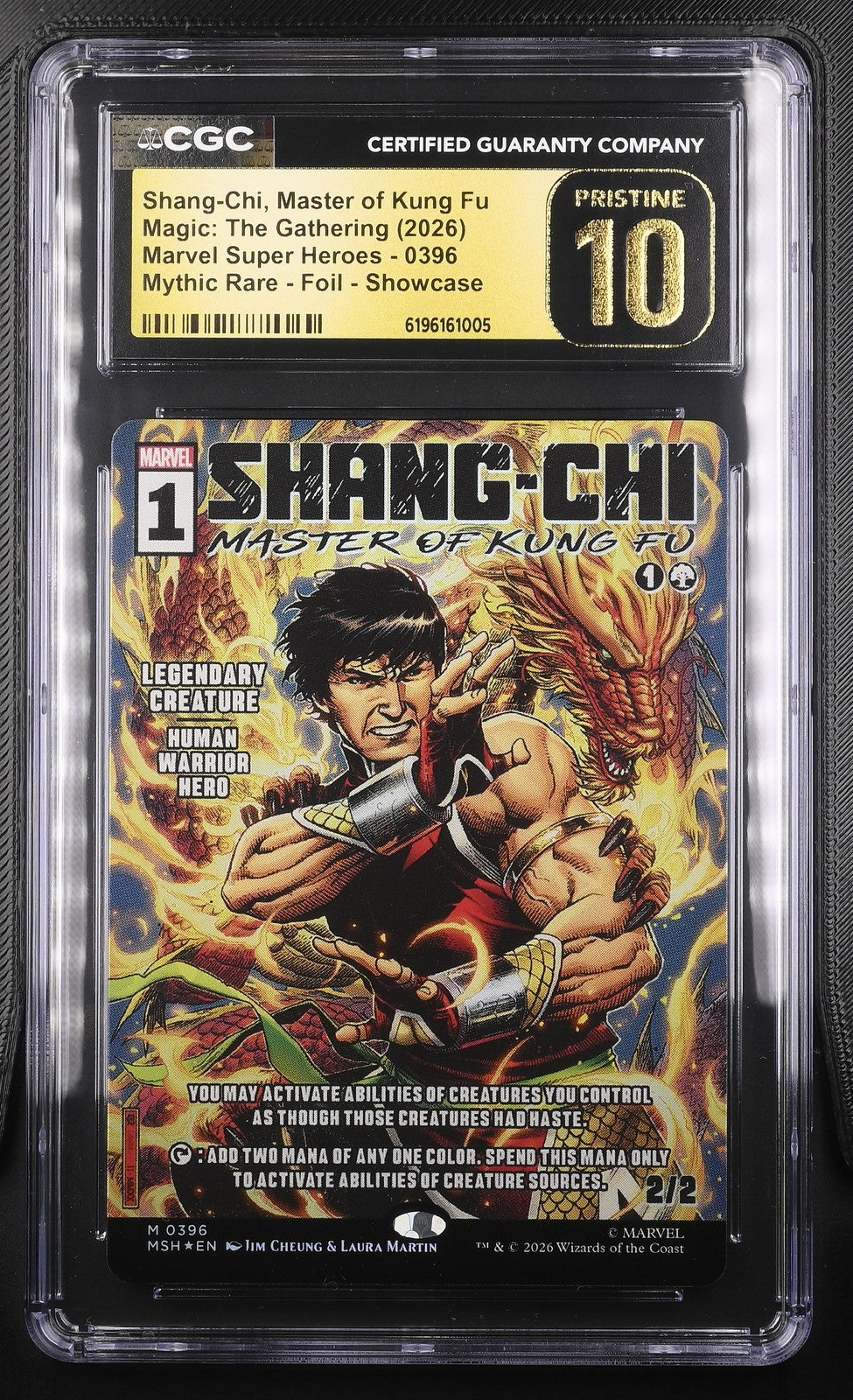 Magic: The Gathering Shang-Chi, Master Of Kung Fu 0396 CGC PRISTINE 10 MSH