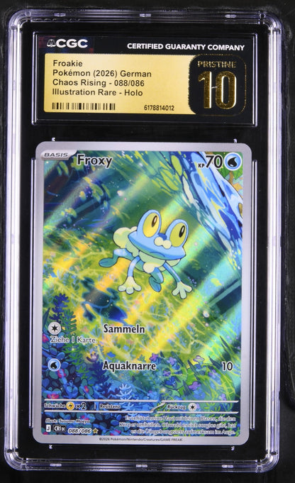 Pokémon Froakie CGC Pristine 10 Chaos Rising DE