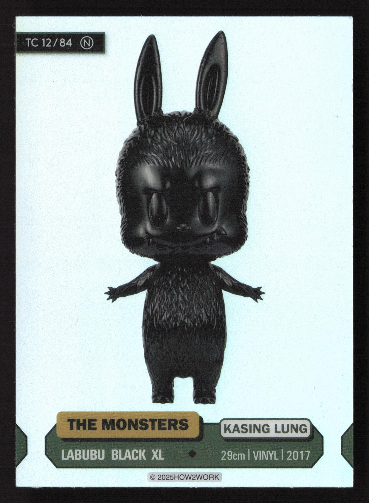 Labubu The Monsters Series 3 - How2Work – TC 12/84 N Labubu Black XL