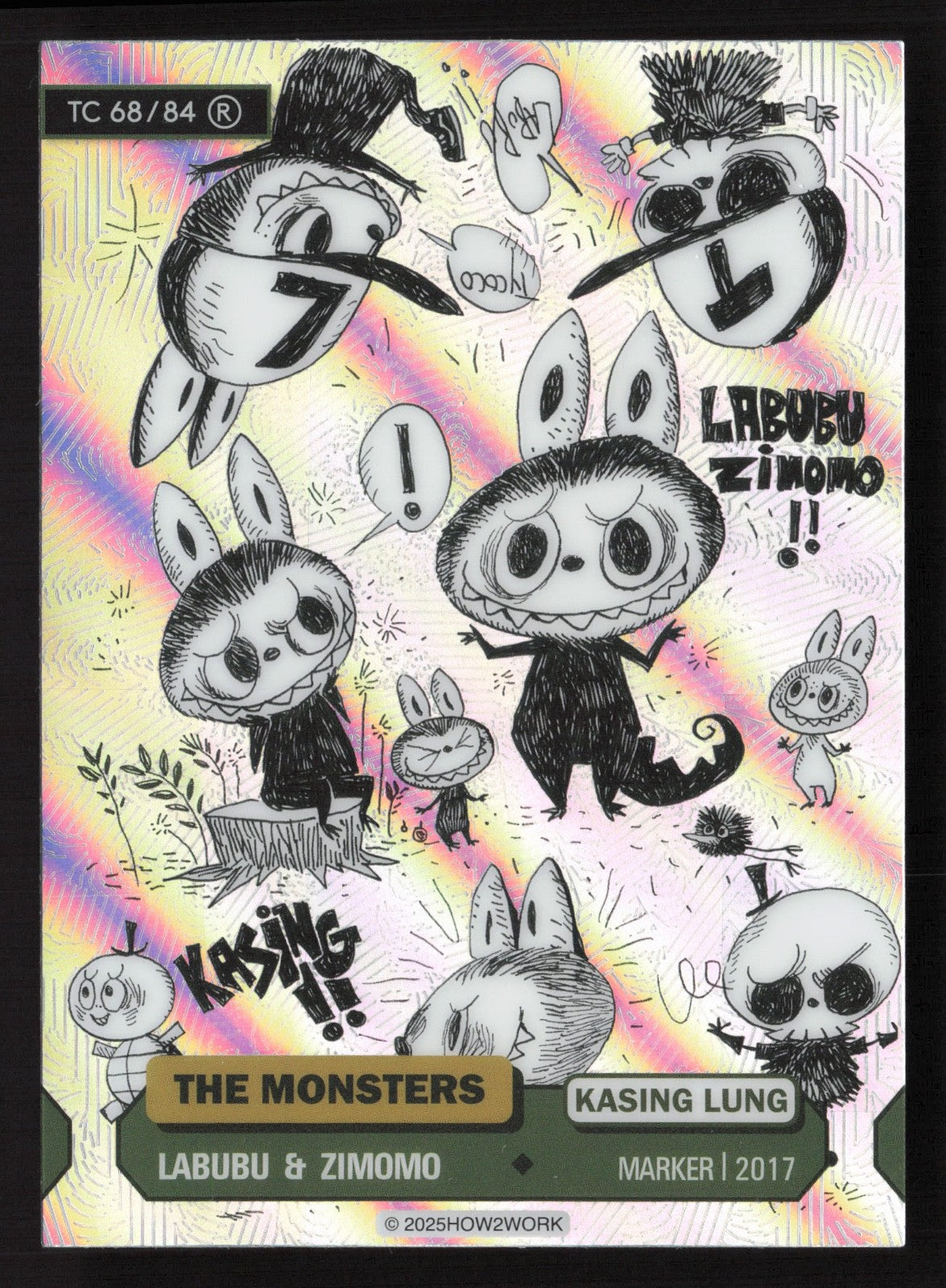 Labubu The Monsters Series 3 - How2Work – TC 68/84 R Labubu & Zimomo