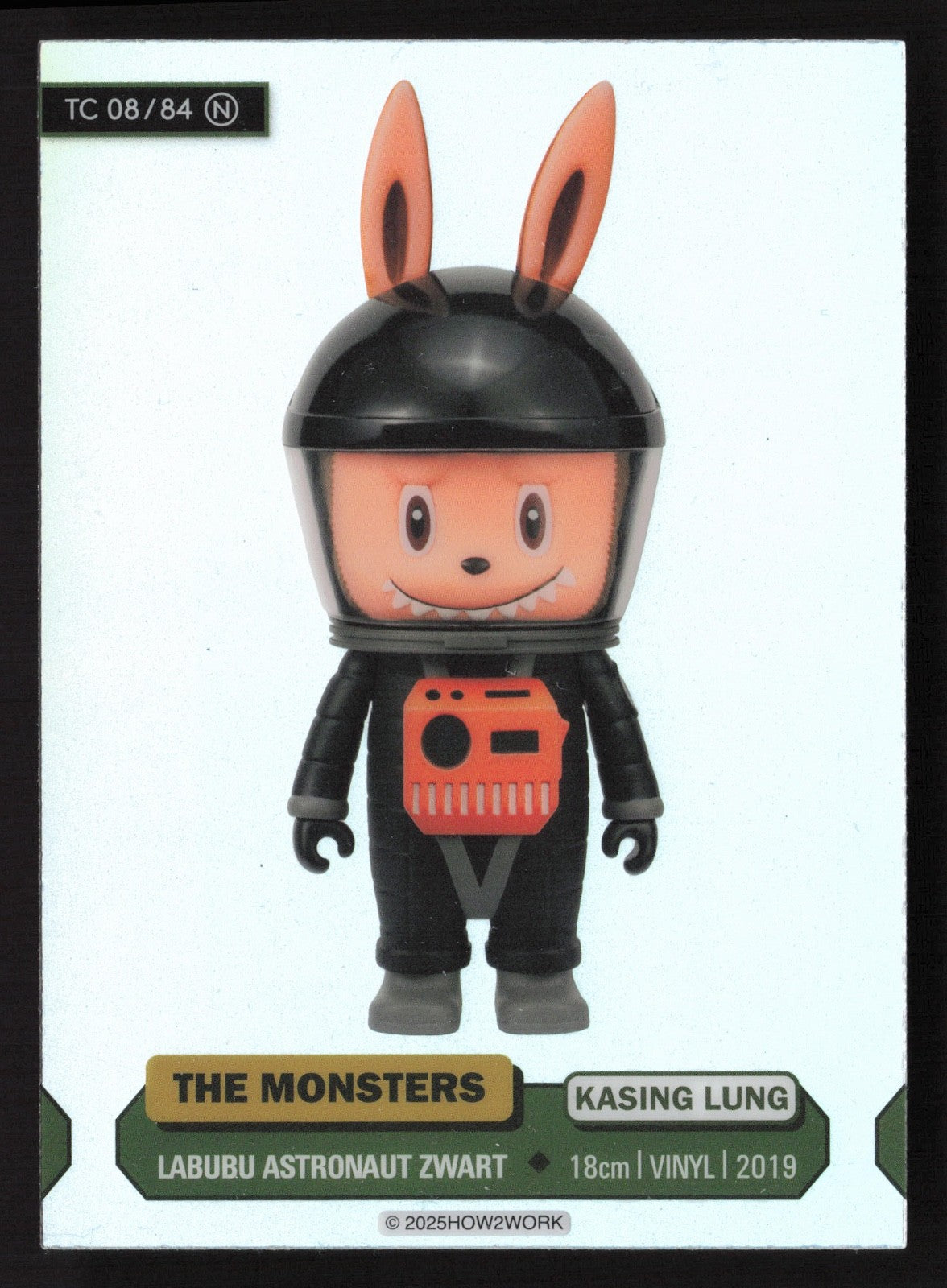 Labubu The Monsters Series 3 - How2Work – TC 08/84 N Labubu Astronaut Zwart